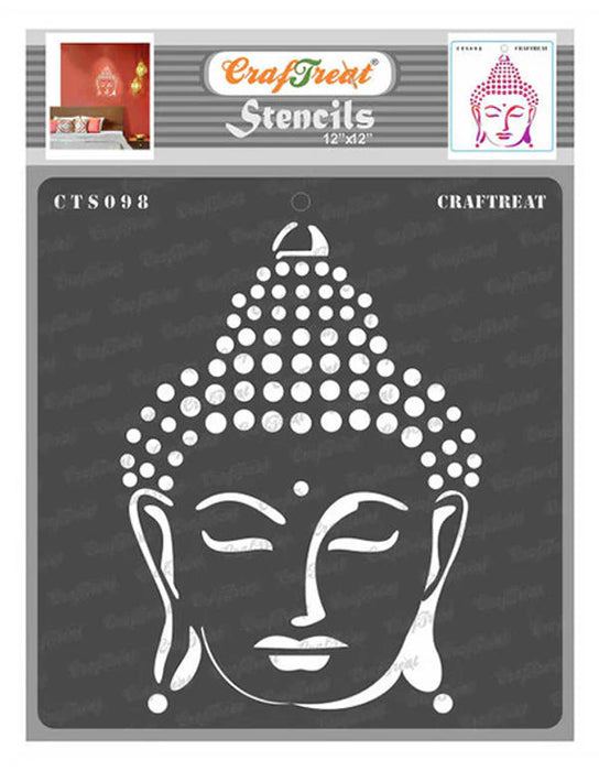 CrafTreat Buddha Stencil 12 InchesCTS098