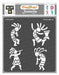 CrafTreat 6x6 Inches Kokopelli Stencil for Home Decor and Craft Projects