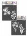 CrafTreat Lily and Iris and Daffodil and Bell Flower StencilCTS150nCTS151