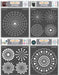 CrafTreat Dot Mandala Basis Outlines Round and RadarCTS169n356n357n359