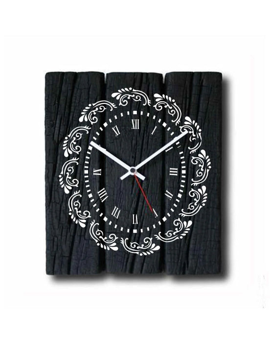 CrafTreat Floral Clock Oval Doily Ornate Clock and Wall Clock Stencil 6x6 4 Pcs Inches