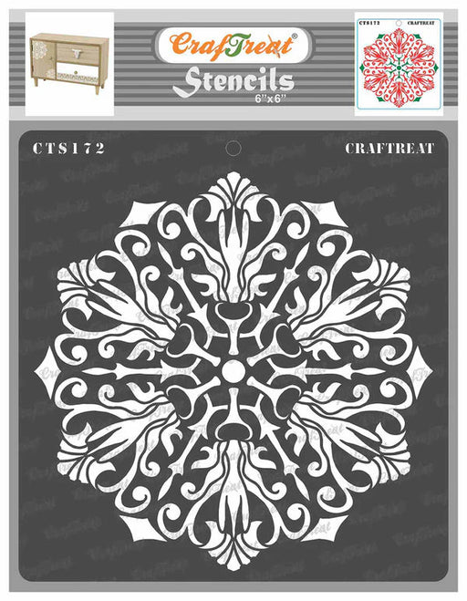 CrafTreat Flourish Doily StencilCTS172