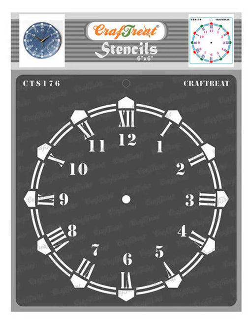 CrafTreat Wall Clock StencilCTS176