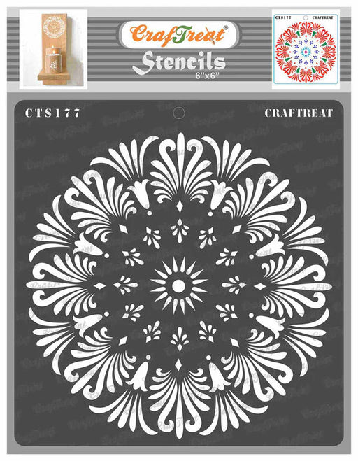 CrafTreat Tuberose Doily StencilCTS177