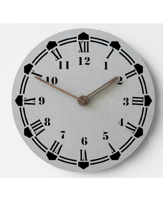 CrafTreat Roman Numeral Clock Stencil 6x6 Inches