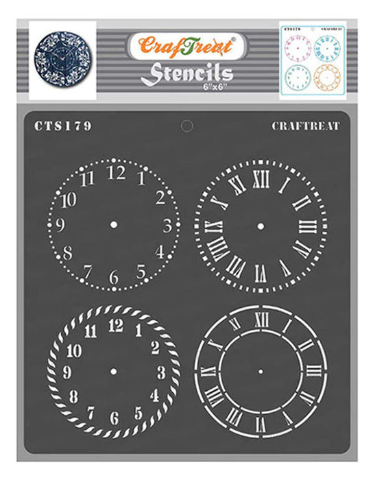 CrafTreat Clock Dials StencilCTS179