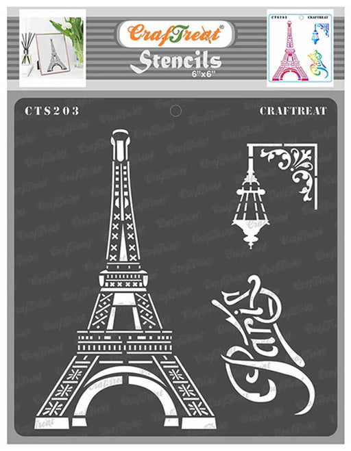 CrafTreat Paris Eiffel Tower StencilCTS203