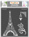 CrafTreat Paris Eiffel Tower StencilCTS203