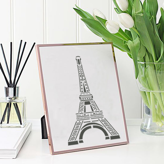CrafTreat Life is a Beautiful Ride and Eiffel Tower Paris Stencil Inches