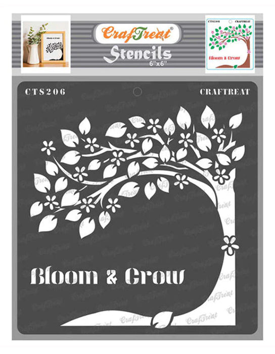 CrafTreat Bloom and Grow StencilCTS206