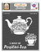 CrafTreat A Dose of Positivi Tea StencilCTS208