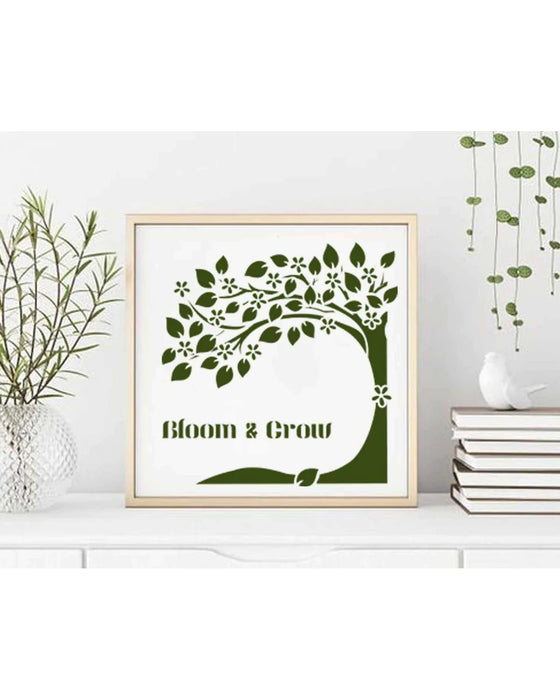CrafTreat Bloom and Grow Stencil 12 Inches