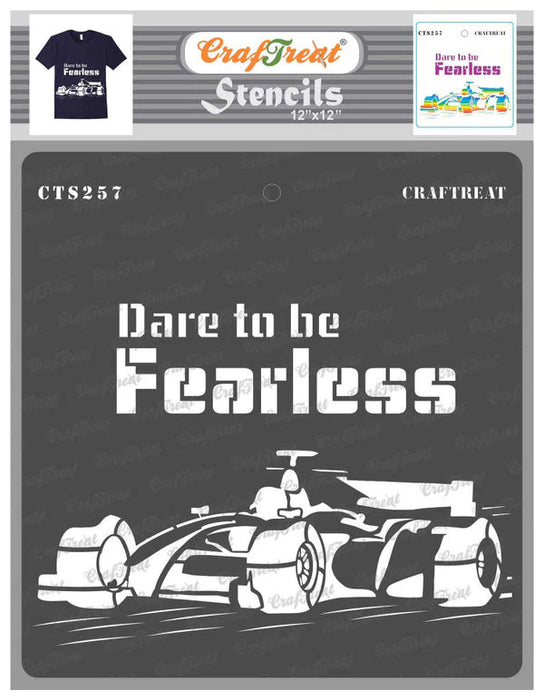 CrafTreat CTS257 Dare to be Fearless Car Stencil 12