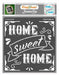 CrafTreat Home Sweet Home Stencil Quotes 6x6 Inches Quotes Stencil