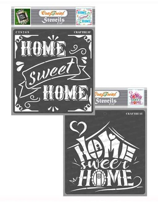 CrafTreat Home Sweet Home Stencil