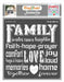 CrafTreat Family Stencil Quotes 6x6 Inches for DIY Crafts