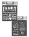 CrafTreat Family Love Quotes Stencil and Happy Home Stencil 6x6 Inches