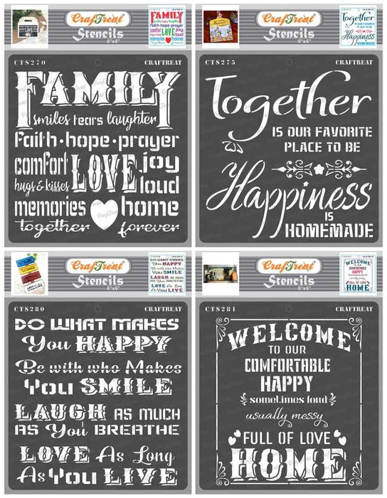 CrafTreat Family and Happy Together and Happy Smile and Welcome HomeCTS270n275n280n281