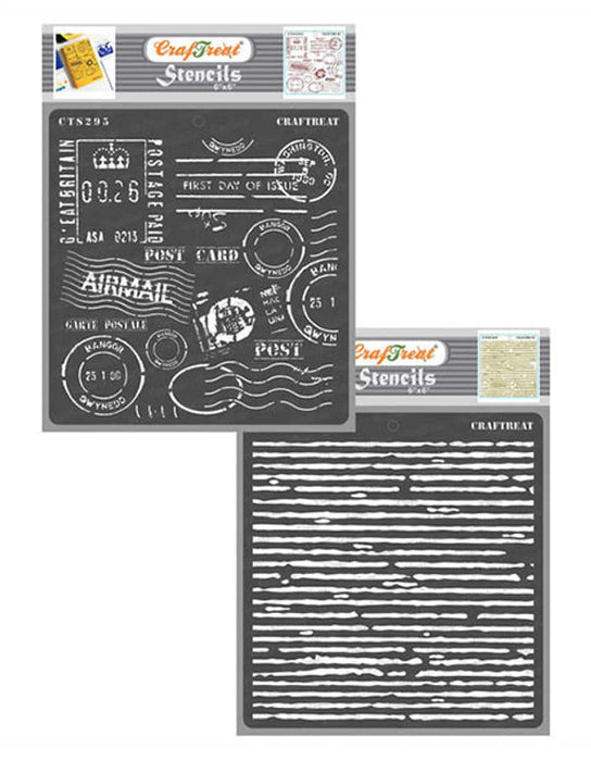 CrafTreat Postal and Corrugated StencilCTS295nCTS300