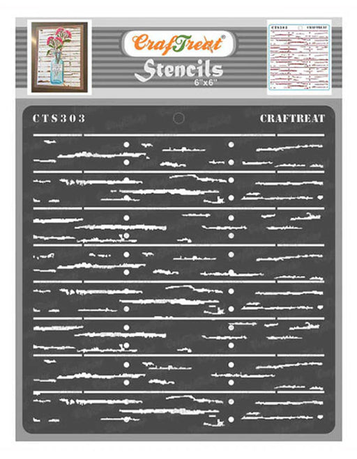 CrafTreat Wood Plank StencilCTS303