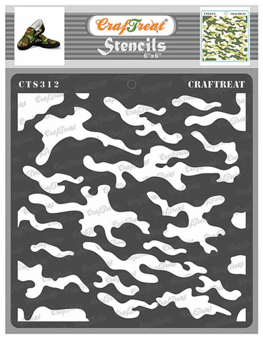 CrafTreat Camouflage StencilCTS312