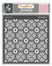 CrafTreat Flower Tile Background Stencil 6x6 Inches