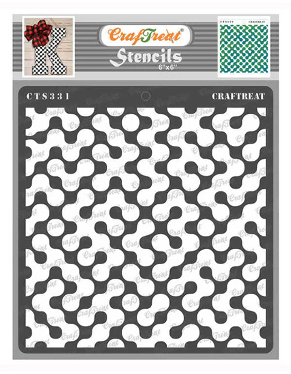 Stencil Francesi Riutilizzabili Per Pittura Su Legno E Pareti - 6x6 Pollici - Foto 2