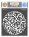 CrafTreat Ornate Background Stencil 6x6 Inches Ornate Stencil