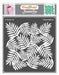 CrafTreat 6x6 Inches Palm Leaf stencil Templates for paintings