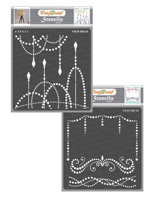 CrafTreat String of Lights and Beaded Strings StencilCTS354nCTS061