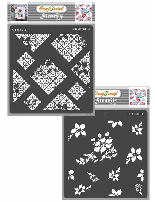 CrafTreat Flower Fusion Stencil CTS373