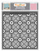 CrafTreat 12x12 Inches Flower design Pattern Stencil for wall paintings