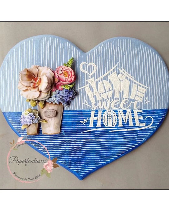 CrafTreat Home Sweet Home2 Stencil 6x6 Inches
