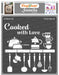 CrafTreat CTS418 Cooked with Love Stencil 12 Inch