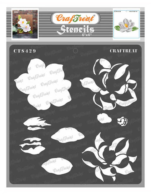 CrafTreat Layered Magnolia StencilCTS429