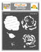 CrafTreat Rose Flower Stencil CTS432
