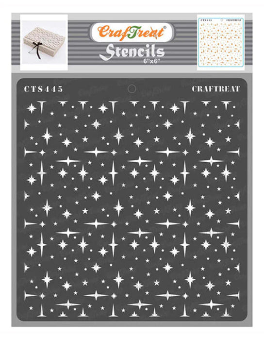 CrafTreat Stars all over StencilCTS445