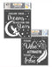 CrafTreat Follow Your Dreams Stencil and Vibes Attracts Tribe Stencil 6x6 Inches for Painting