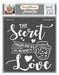 CrafTreat The Secret Ingredient for crafts, kitchen stencil for paintings 6x6 Inches