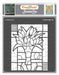 CrafTreat Stained Glass Flower Vase StencilCTS465