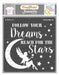 CrafTreat Reach for the Stars Stencil 12 InchesCTS517