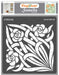 CrafTreat Stained Glass Flowers and Vines Stencil 12 InchesCTS530