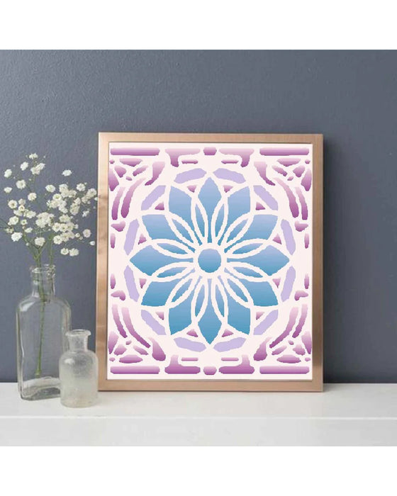 CrafTreat Stained Glass Patterns Stencil 12 Inches