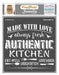 CrafTreat Kitchen Stencil 12x12 Inches Quote Stencils