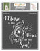 CrafTreat Music Stencil Quotes 6x6 Inches for Crafts