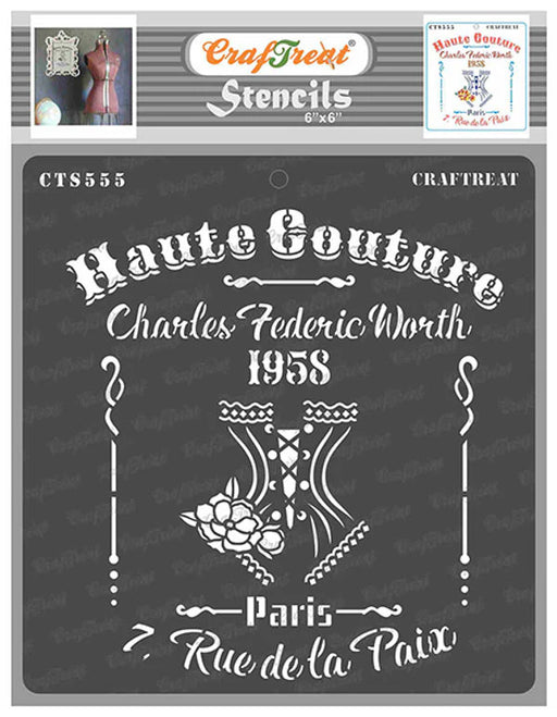 CrafTreat HauteCouture StencilCTS555