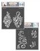 CrafTreat Peacock Flourish and Fancy Flourish StencilCTS557nCTS579