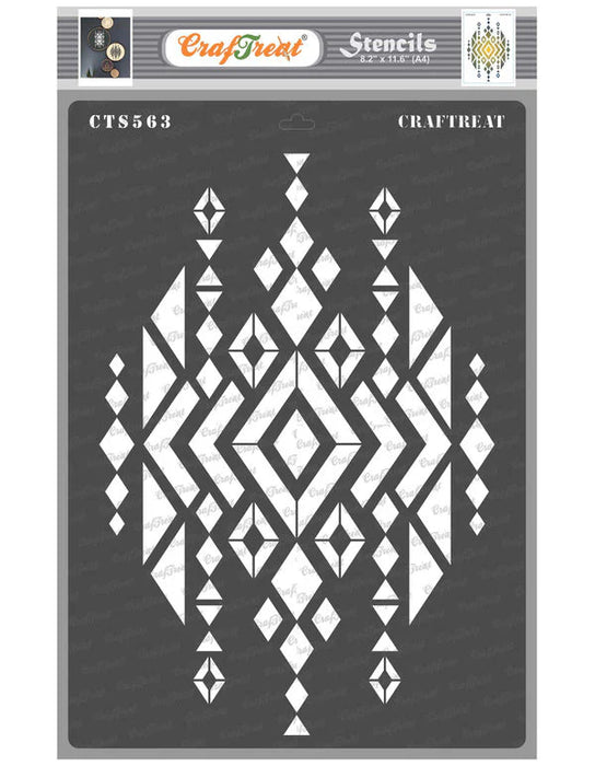 CrafTreat Aztec Design2 A4 StencilCTS563