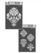 CrafTreat Brocade and Damask Designs A4 StencilCTS566nCTS567