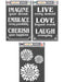 CrafTreat Imagine Embrace Cherish and Live Love Laugh and Mum Flower A4CTS569n570n571